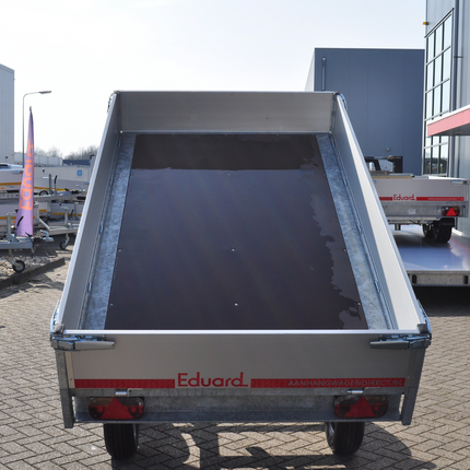 Eduard Ongeremde Eduard achterwaartse kipper - 256x150 cm - 750 kg bruto laadvermogen - handpomp - 72 cm laadvloerhoogte