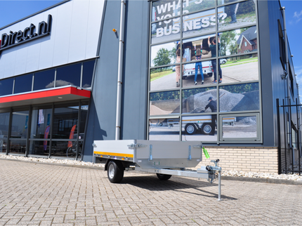 Eduard Ongeremde Eduard plateauwagen - 200x145 cm - 750 kg bruto laadvermogen - 30 cm borden - 56 cm laadvloerhoogte