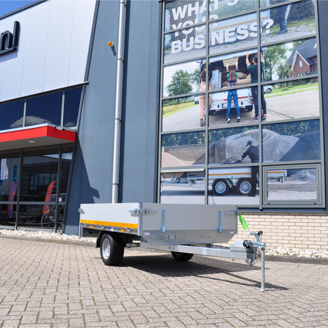 Eduard Ongeremde Eduard plateauwagen - 200x145 cm - 750 kg bruto laadvermogen - 30 cm borden - 56 cm laadvloerhoogte