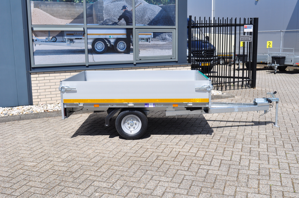 Eduard Ongeremde Eduard plateauwagen - 200x145 cm - 750 kg bruto laadvermogen - 30 cm borden - 56 cm laadvloerhoogte