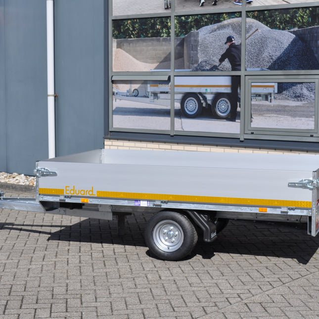 Eduard Ongeremde Eduard Plateauwagen - 250x145 cm - 750 kg ongeremde plateauwagen - 56 cm laadvloerhoogte - 195/55R10