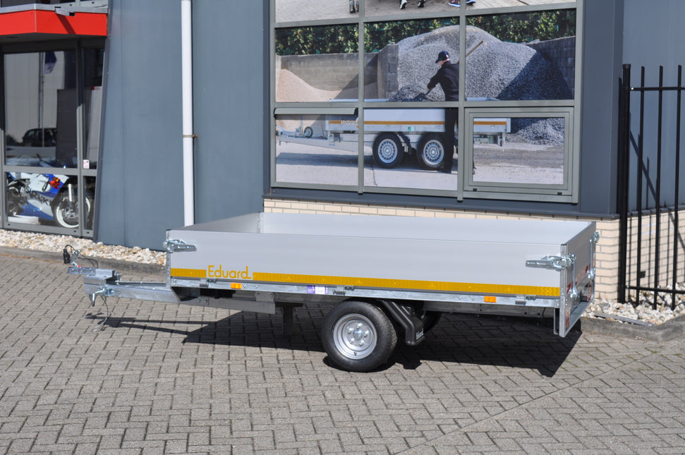 Eduard Ongeremde Eduard Plateauwagen - 250x145 cm - 750 kg ongeremde plateauwagen - 56 cm laadvloerhoogte - 195/55R10