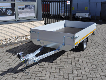 Eduard Ongeremde Eduard Plateauwagen - 250x145 cm - 750 kg ongeremde plateauwagen - 56 cm laadvloerhoogte - 195/55R10
