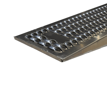 Eduard Set van 2 heavy duty oprijplaten 250x30x8,5 cm - aluminium - 2700 kg maximaal draagvermogen