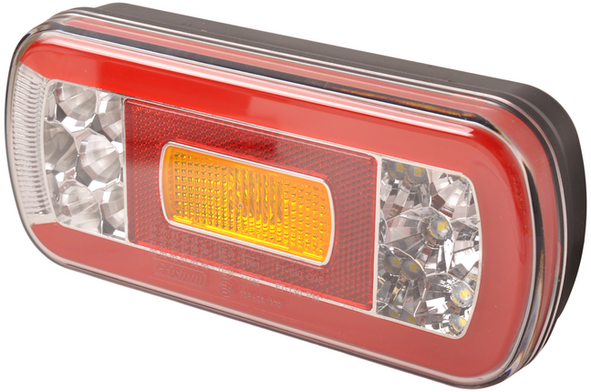 Fristom Achterlicht - Fristom FT-130 LED - rechts - 220x110x50,5 mm - inclusief achteruitrijverlichting