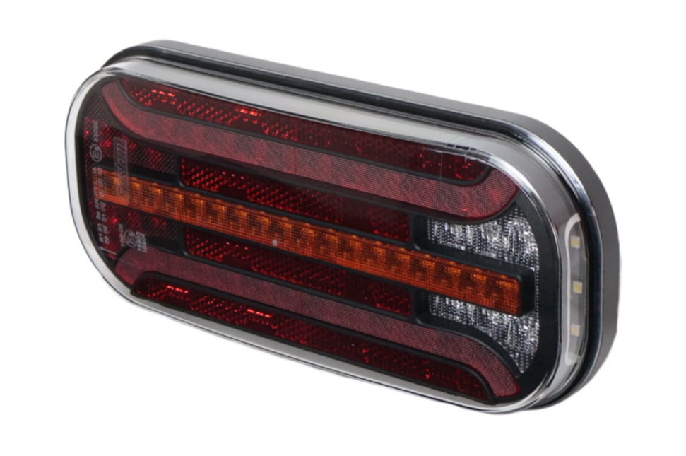 Fristom Achterlicht - Fristom FT-230 LED - links - 215x95x38 mm - met dynamische richtingaanwijzer - inclusief mistlamp