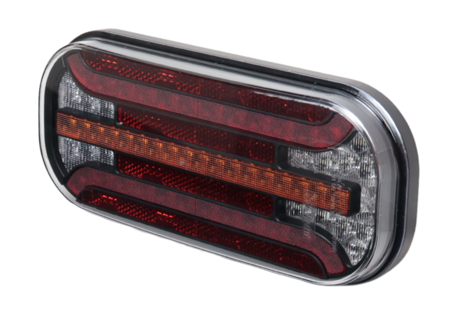 Fristom Achterlicht - Fristom FT-230 LED - rechts - 215x95x38 mm - met dynamische richtingaanwijzer - inclusief achteruitrijverlichting