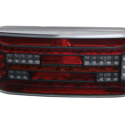 Fristom Achterlicht - Fristom FT-610 LED - links - 302x130x51 mm - met dynamische richtingaanwijzer - 100 cm losse draad aansluiting