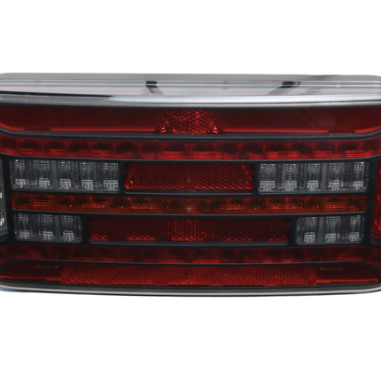 Fristom Achterlicht - Fristom FT-610 LED - rechts - 302x130x51 mm - met dynamische richtingaanwijzer - 100 cm losse draad aansluiting