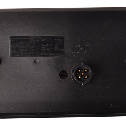 Fristom Achterlicht - Fristom - links - 200x130x50 mm - Aspöck connector  - met ingebouwde weerstand