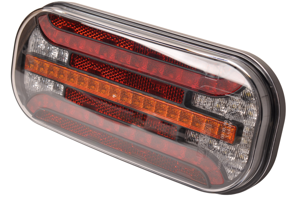 Fristom Fristom FT-230 rechts - inclusief achteruitrijverlichting - LED 215x95x38 mm - met dynamische richtingaanwijzer