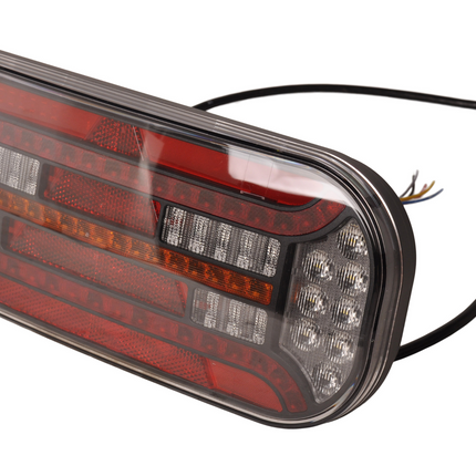 Fristom Fristom FT-610 links - LED 302x130x51 mm - met dynamische richtingaanwijzer - 100 cm losse draad aansluiting