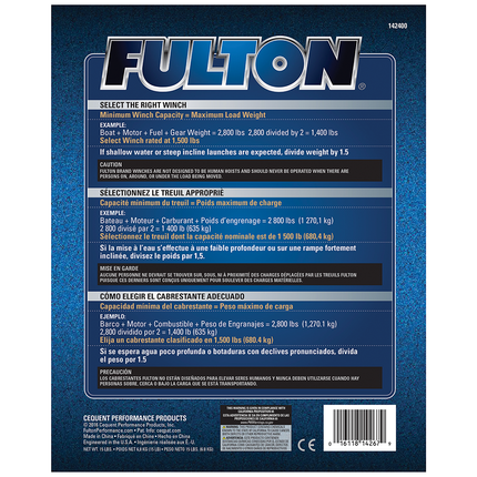 Fulton Ongeremde handlier - Fulton T2005 - 910/450 kg