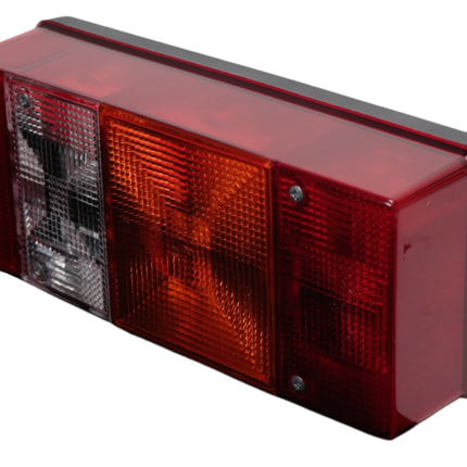 Hella Achterlicht - Hella - 4 kamer - rechts - 246x108x66 mm - vlakstekker aanlsuiting - met achteruitrijlicht