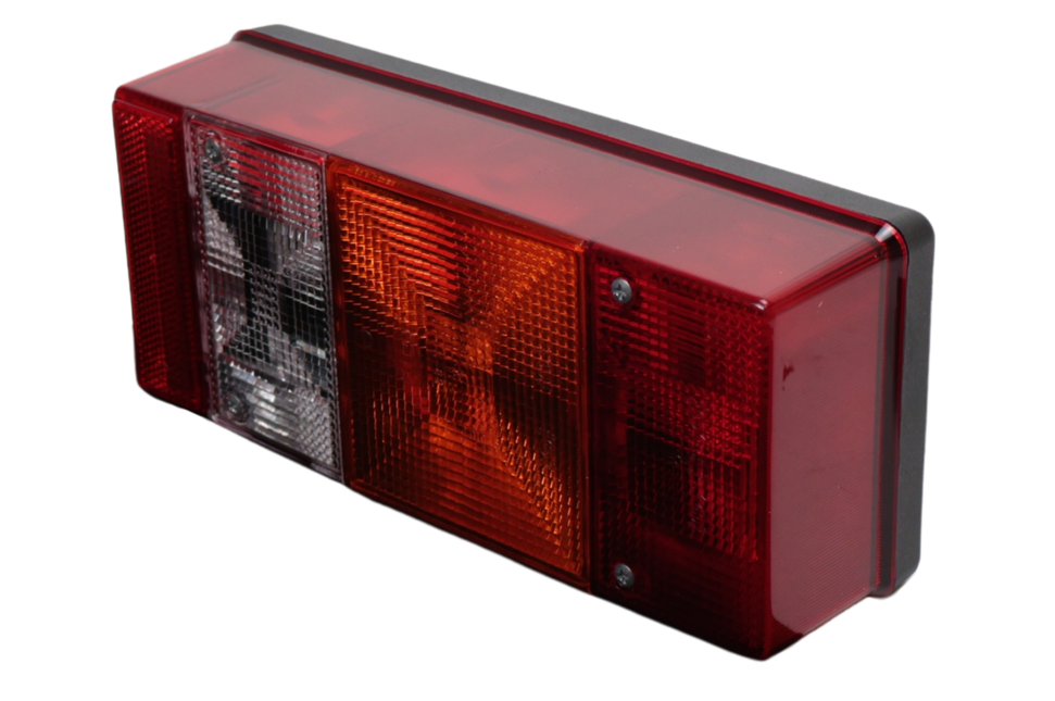 Hella Achterlicht - Hella - 4 kamer - rechts - 246x108x66 mm - vlakstekker aanlsuiting - met achteruitrijlicht