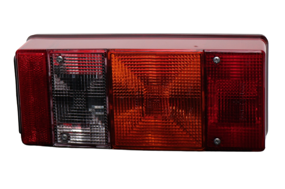 Hella Achterlicht - Hella - 4 kamer - rechts - 246x108x66 mm - vlakstekker aanlsuiting - met achteruitrijlicht