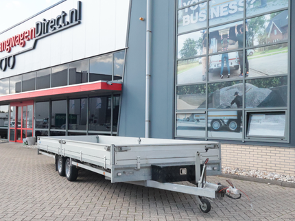 Hulco Geremde Hulco Medax-2 plateauwagen - 611x203 - 3000 kg bruto laadvermogen - tandemasser