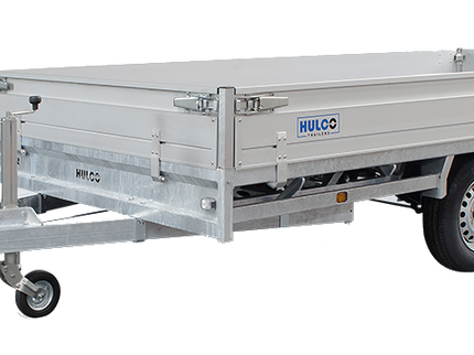 Hulco Geremde Hulco Medax plateauwagen - 335x183 cm - 3000 kg bruto laadvermogen - 30 cm borden