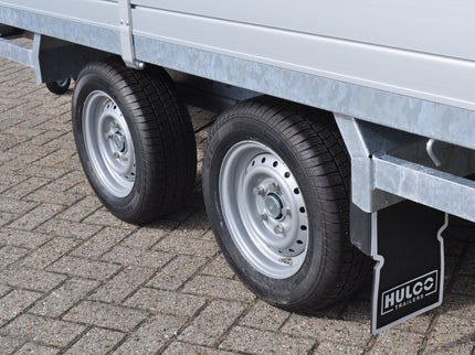 Hulco Geremde Hulco Medax plateauwagen - 335x183 cm - 3000 kg bruto laadvermogen - 30 cm borden