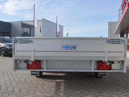 Hulco Geremde Hulco Medax plateauwagen - 335x183 cm - 3000 kg bruto laadvermogen - 30 cm borden