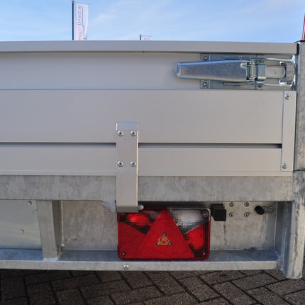 Hulco Geremde Hulco Medax plateauwagen - 405x203 cm - 3000 kg bruto laadvermogen - 30 cm borden