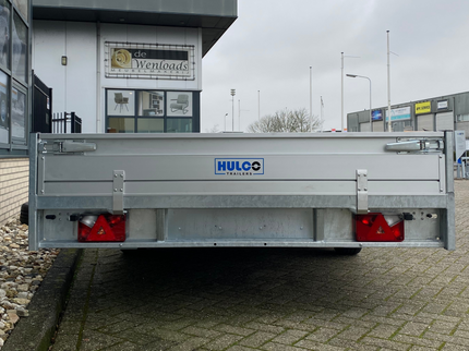 Hulco Geremde Hulco Medax plateauwagen - 502x203 cm - 3500 kg bruto laadvermogen - 30 cm borden - tridemasser