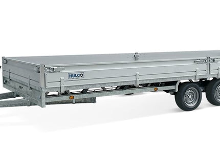 Hulco Geremde Hulco Medax plateauwagen - 502x223 cm - 3500 kg bruto laadvermogen - 30 cm borden