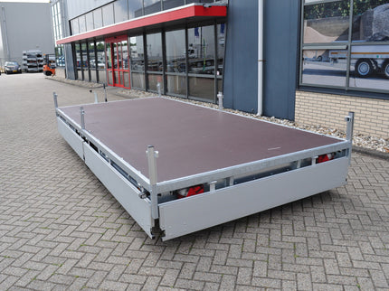 Hulco Geremde Hulco Medax plateauwagen - 502x223 cm - 3500 kg bruto laadvermogen - 30 cm borden