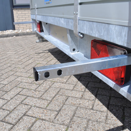 Hulco Geremde Hulco Medax plateauwagen - 611x223 cm - 3500 kg bruto laadvermogen - 30 cm borden