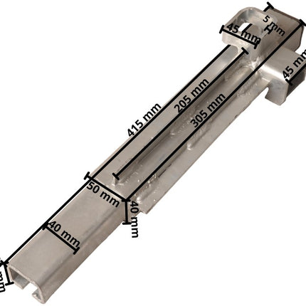 Hulco Hoekrong/ hoekpaal Hulco 30 cm linksachter / rechtsvoor - spansluiting model