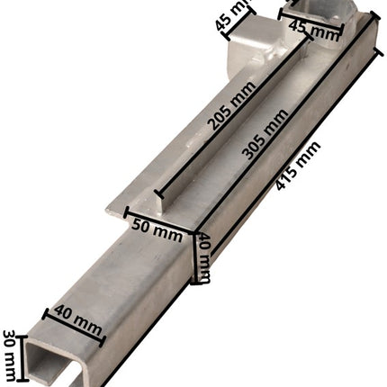 Hulco Hoekrong/hoekpaal Hulco 30 cm rechtsachter linksvoor - spansluiting model