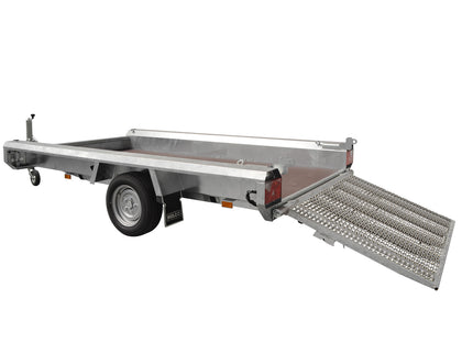 Hulco Hulco TERRAX-1 1800 Basic - 1800 kg bruto laadvermogen - machinetransporter - 294x150 cm laadoppervlak - geremd