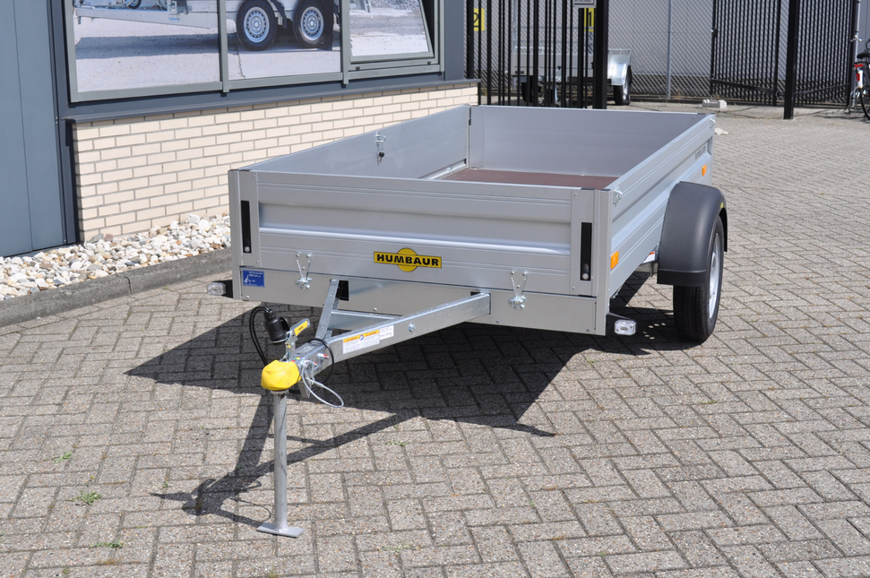 Humbaur Multifunctionele bakwagen met afneembare deksel - HA 752513 KV - 750kg - 251x131 cm  - ongeremd