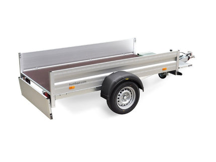 Humbaur Multifunctionele bakwagen met afneembare deksel - HA 752513 KV - 750kg - 251x131 cm  - ongeremd