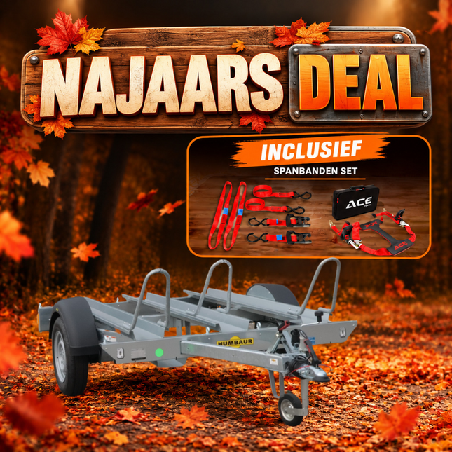 Humbaur Najaarsdeal - Humbaur HM 102113 - motor aanhanger - 1000 kg bruto laadvermogen - laadoppervlakte 209x136 cm - geremd