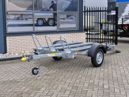 Humbaur Zomer aanbieding! - motor aanhanger - 750 kg bruto laadvermogen - Humbaur - inclusief spanbanden set