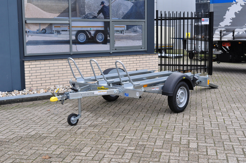 Humbaur Zomer aanbieding! - motor aanhanger - 750 kg bruto laadvermogen - Humbaur - inclusief spanbanden set