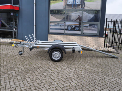 Humbaur Zomer aanbieding! - motor aanhanger - 750 kg bruto laadvermogen - Humbaur - inclusief spanbanden set