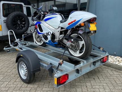 Humbaur Zomer aanbieding! - motor aanhanger - 750 kg bruto laadvermogen - Humbaur - inclusief spanbanden set