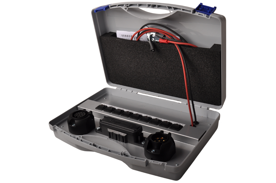 Jaeger Testkoffer 7/13 polig - universeel - Jaeger aansluiting - 12 volt