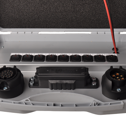 Jaeger Testkoffer 7/13 polig - universeel - Jaeger aansluiting - 12 volt