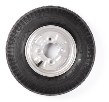 Kargotrail Compleet aanhanger wiel - 145/80R10(145R10) - vetnippel - steekmaat: 4x101,6 - draagvermogen: 375 kg - naafdiameter: 67 mm - 4PR