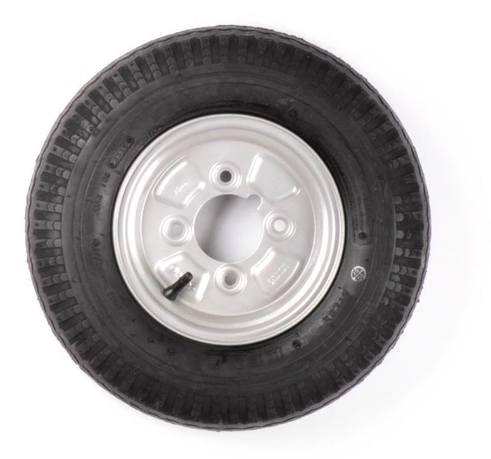 Kargotrail Compleet aanhanger wiel - 145/80R10(145R10) - vetnippel - steekmaat: 4x101,6 - draagvermogen: 375 kg - naafdiameter: 67 mm - 4PR