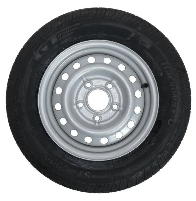 Kargotrail Compleet aanhanger wiel - 155/80R13C - steekmaat: 5x112 - draagvermogen: 615 kg - naafdiameter: 67 mm