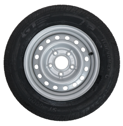 Kargotrail Compleet aanhanger wiel - 155/80R13C - steekmaat: 5x112 - draagvermogen: 615 kg - naafdiameter: 67 mm