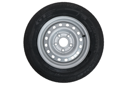 Kargotrail Compleet aanhanger wiel - 155R13C - steekmaat: 5x112 - draagvermogen: 615 kg - naafdiameter: 67 mm