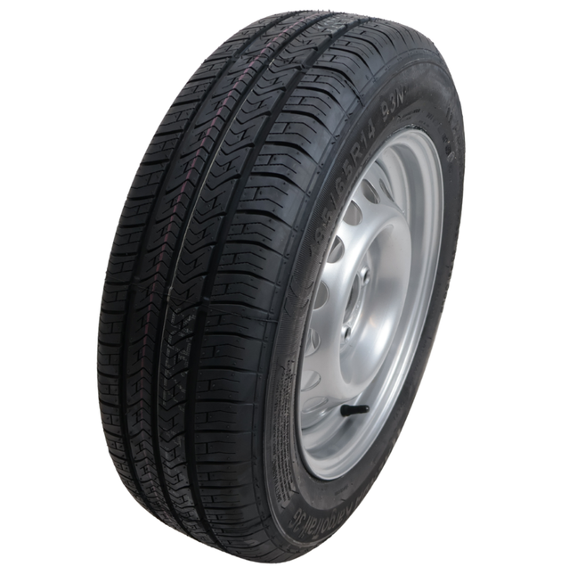 Kargotrail Compleet aanhanger wiel - 185/65R14C - steekmaat: 4x100 - draagvermogen: 650kg - naafdiameter: 57 mm