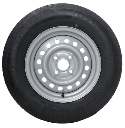Kargotrail Compleet aanhanger wiel - 185/70R13 - steekmaat: 4x100 - draagvermogen: 600 kg - naafdiameter:  57 mm