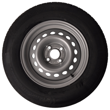 Kargotrail Compleet aanhanger wiel - 195/70R14C - steekmaat: 4x100 - draagvermogen: 710 kg - naafdiameter: 57 mm