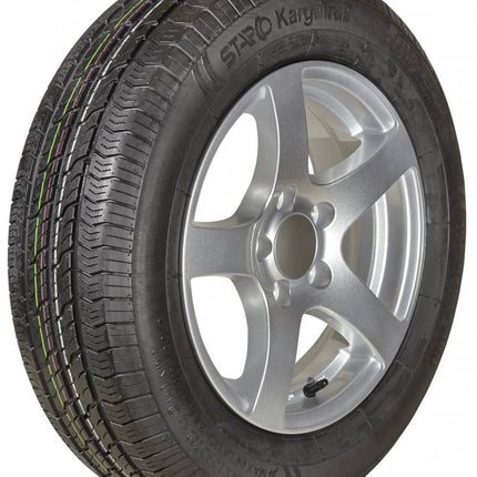 Kargotrail Compleet aanhanger wiel - 195R14 - lichtmetalen velg - steekmaat: 5x112 - draagvermogen: 900 kg - naafdiameter: 67 mm - ET30